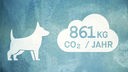 Grafik: CO2-Fußabdruck eines Hundes
