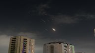 Explosionen im Himmel über Tel Aviv